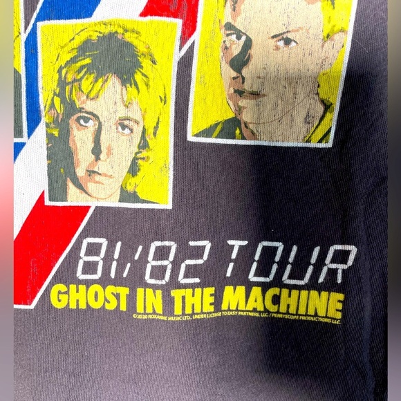 THE POLICE Ghost In The Machine ‘81/82 Tour T-Shirt Tee By Chaser Women’s M Gray - Picture 3 of 9